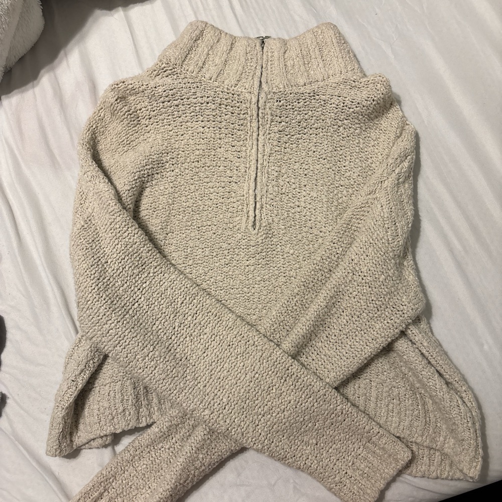 Aeropostale Cream Cowl Neck Sweater